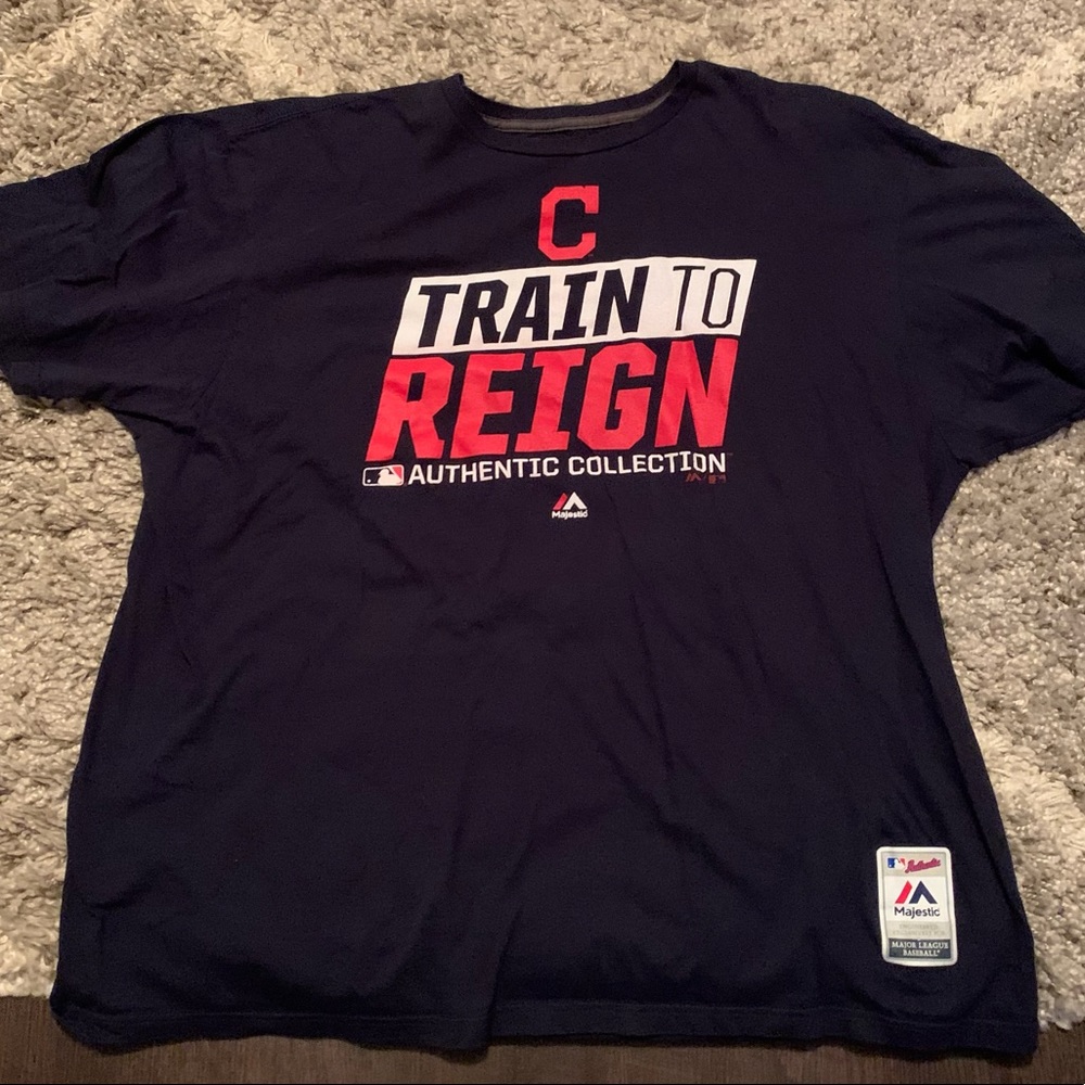 Vintage Cleveland Indians Shirt size XXL.  Train to Reign from the Indians run